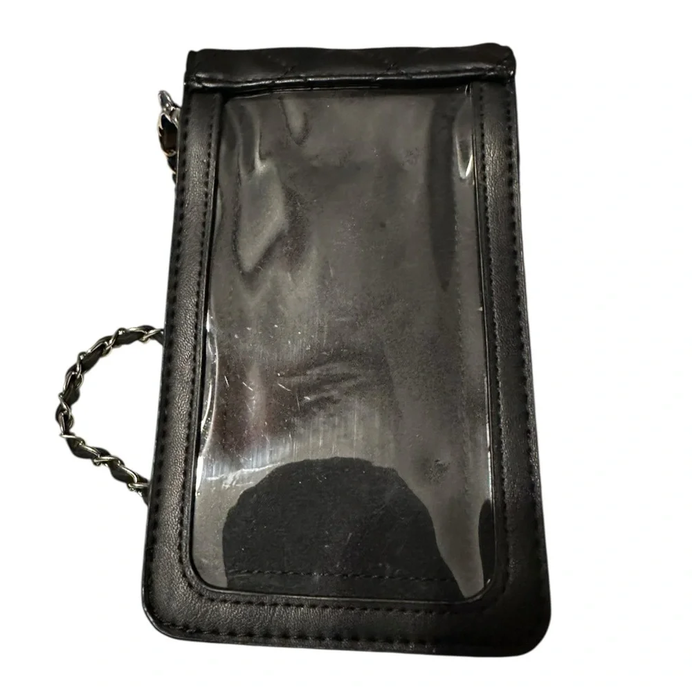 Badgley Mischka Phone Case Crossbody Bag With Diamond Quilting And Pearls